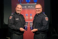 Deux pompiers de Sainte-Anne-des-Monts honorés